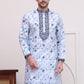 Stone Print With Embroidered kurtas ( KO 5103Blue )