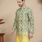 Digital Printed Kurtas for Men ( KO 5104 Green )