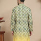 Digital Printed Kurtas for Men ( KO 5104 Green )