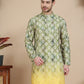 Digital Printed Kurtas for Men ( KO 5104 Green )