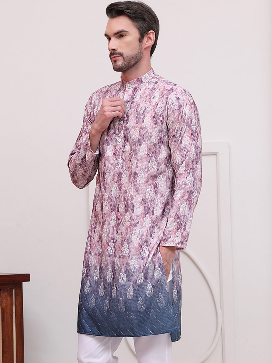 Digital Printed Kurtas ( KO 5104Magenta )