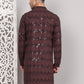 Sequin & Embroidered Kurtas ( KO 5107Coffee )