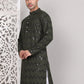 Sequin & Embroidered Kurtas ( KO 5107Olive )
