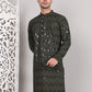 Sequin & Embroidered Kurtas ( KO 5107Olive )