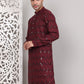 Sequin & Embroidered Kurtas ( KO 5107Wine )