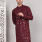 Sequin & Embroidered Kurtas ( KO 5107Wine )
