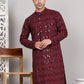 Sequin & Embroidered Kurtas ( KO 5107Wine )