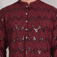 Sequin & Embroidered Kurtas ( KO 5107Wine )