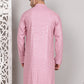 Viscose Sequins and Embroidered Kurtas for Men ( KO 5108Magenta )