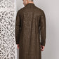 Viscose Sequins and Embroidered Kurtas for Men ( KO 5108Mehndi )