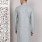 Viscose Sequins and Embroidered Kurtas for Men ( KO 5108Silver )