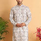 Chikankari Embroidered & Printed Kurtas. ( KO 5109Off-White )