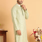 Embroidered Viscose Kurtas For Men ( KO 5110Green )