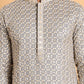 Embroidered Viscose Kurtas For Men ( KO 5110Grey )