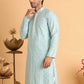 Embroidered Viscose Kurtas For Men ( KO 5110Sky )