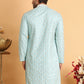Embroidered Viscose Kurtas For Men ( KO 5110Sky )