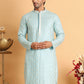 Embroidered Viscose Kurtas For Men ( KO 5110Sky )