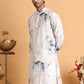 Marble Printed Sequin Cotton Kurtas. ( KO 5112Blue )