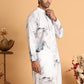 Marble Printed Sequin Cotton Kurtas. ( KO 5112Blue )