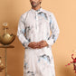 Marble Printed Sequin Cotton Kurtas. ( KO 5112Blue )
