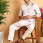 Marble Printed Sequin Cotton Kurtas. ( KO 5112Brown )