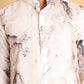 Marble Printed Sequin Cotton Kurtas. ( KO 5112Brown )
