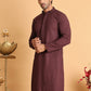 Sequins & Embroidered Viscose Kurtas For Men. ( KO 5113Purple )