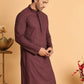 Sequins & Embroidered Viscose Kurtas For Men. ( KO 5113Purple )