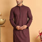 Sequins & Embroidered Viscose Kurtas For Men. ( KO 5113Purple )