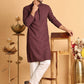 Sequins & Embroidered Viscose Kurtas For Men. ( KO 5113Purple )