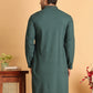 Sequins & Embroidered Viscose Kurtas For Men. ( KO 5113Sea-Green )