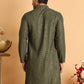Embroidered Straight Kurtas For Men ( KO 5118Mehndi )