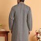Embroidered Silk Blend Kurtas For Men ( KO 5119Grey )