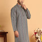 Embroidered Silk Blend Kurtas For Men ( KO 5119Grey )