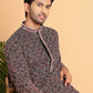 Embroidered Viscose Kurtas For Men ( KO 5120Peach )