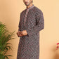 Embroidered Viscose Kurtas For Men ( KO 5120Peach )
