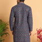 Embroidered Viscose Kurtas For Men ( KO 5121Multi )