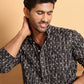 Embroidered Viscose Kurtas For Men ( KO 5122Black )