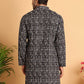 Embroidered Viscose Kurtas For Men ( KO 5122Black )