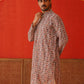 Embroidered & Printed Kurtas For Men ( KKO 5124Brown )