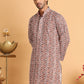 Embroidered & Printed Kurtas For Men ( KO 5124Brown )