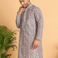 Embroidered & Printed Kurtas For Men ( KO 5124Coffee )