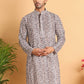 Embroidered & Printed Kurtas For Men ( KO 5124Coffee )