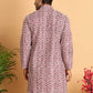 Embroidered & Printed Kurtas For Men ( KO 5124Maroon )