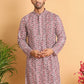 Embroidered & Printed Kurtas For Men ( KO 5124Maroon )