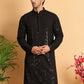 Embroidered Sequined Viscose Straight Kurta. ( KO 5125Black )