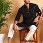 Embroidered Sequined Viscose Straight Kurta. ( KO 5125Black )
