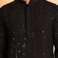 Embroidered Sequined Viscose Straight Kurta. ( KO 5125Black )