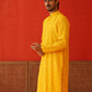 Embroidered Sequined Viscose Straight Kurtas. ( KO 5125Yellow )