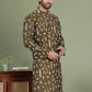 Embroidered Silk Blend Straight Kurtas. ( ko 5126Mehndi )